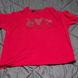 Fruit of the Loom Red Short Sleeve Tee